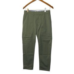 NWT J CREW Womens Army Green Slim Boyfriend Chino Pants sz 25p